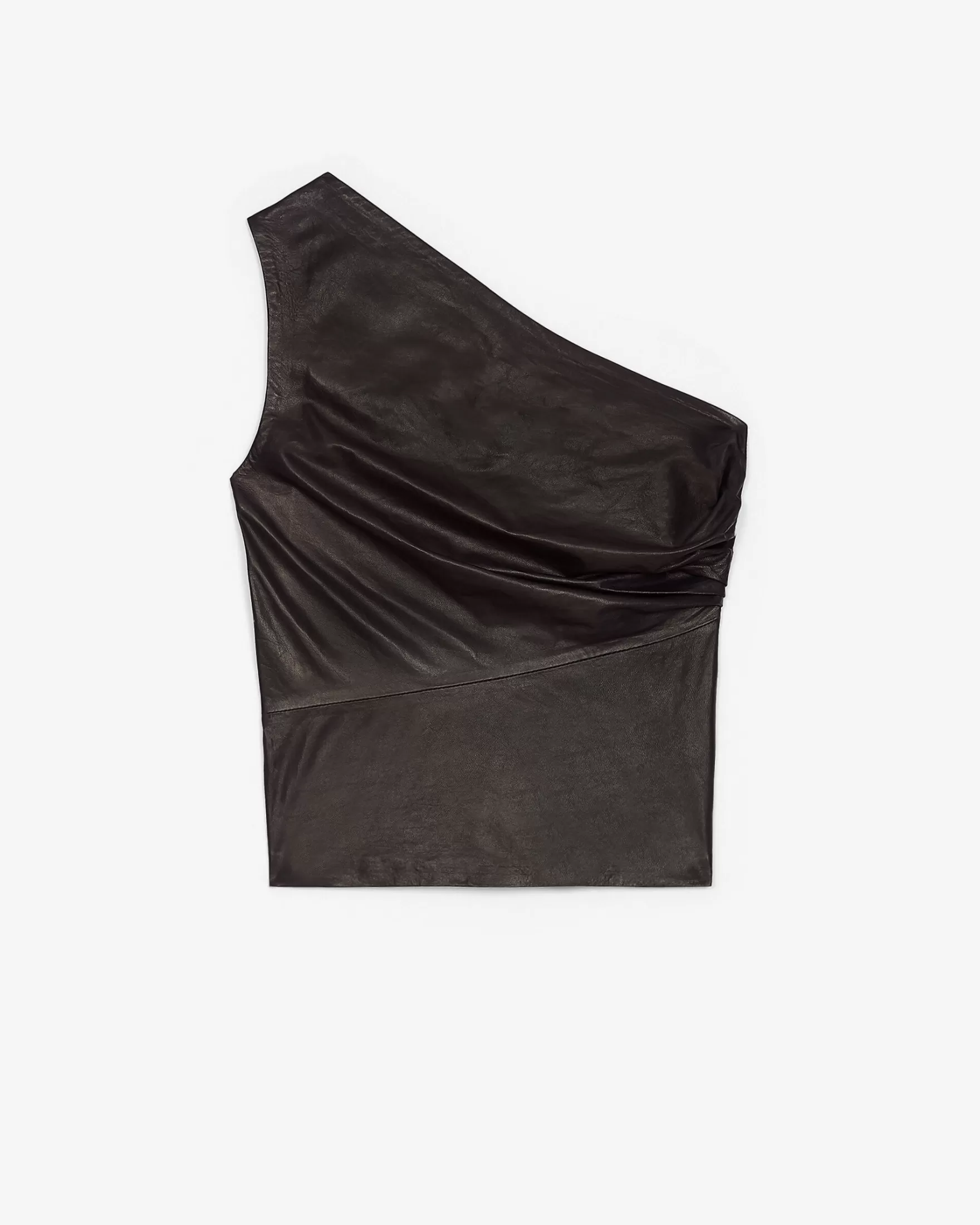 Flash Sale Top Asymetrique En Cuir Oana Femme Chemises & Tops