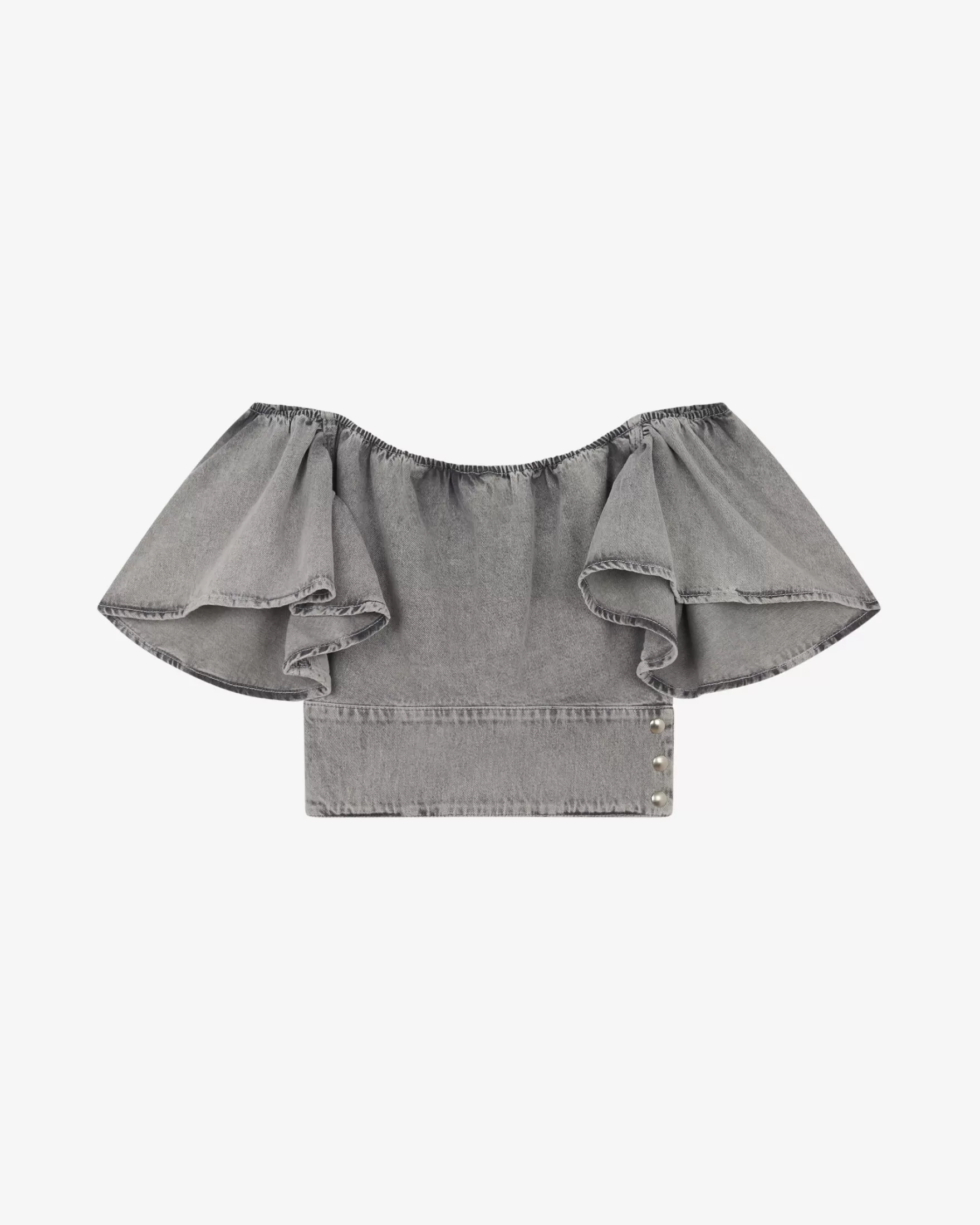 Fashion Top En Jean Kenza Femme Chemises & Tops