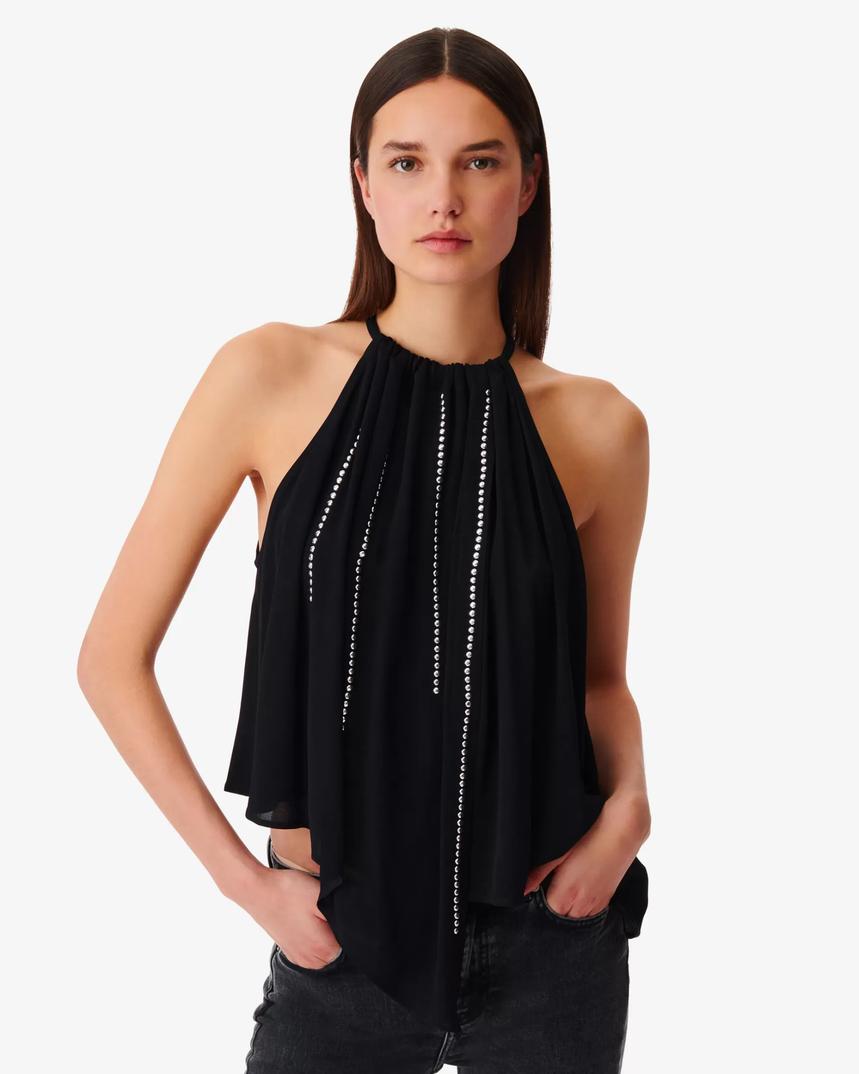 New Top Fluide A Studs Elmon Femme Chemises & Tops