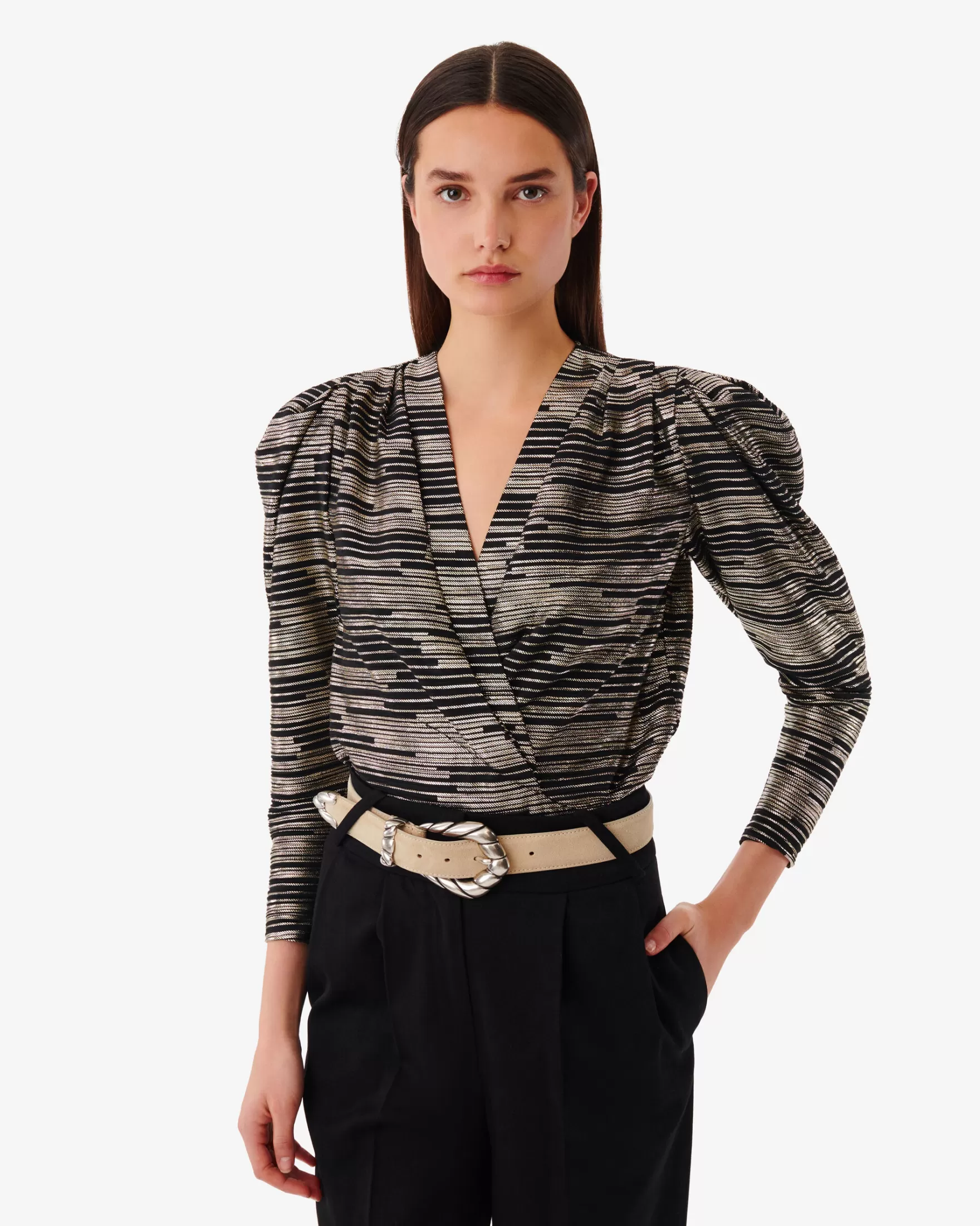 Shop Top Imprime Col V Charinaspe Femme Chemises & Tops