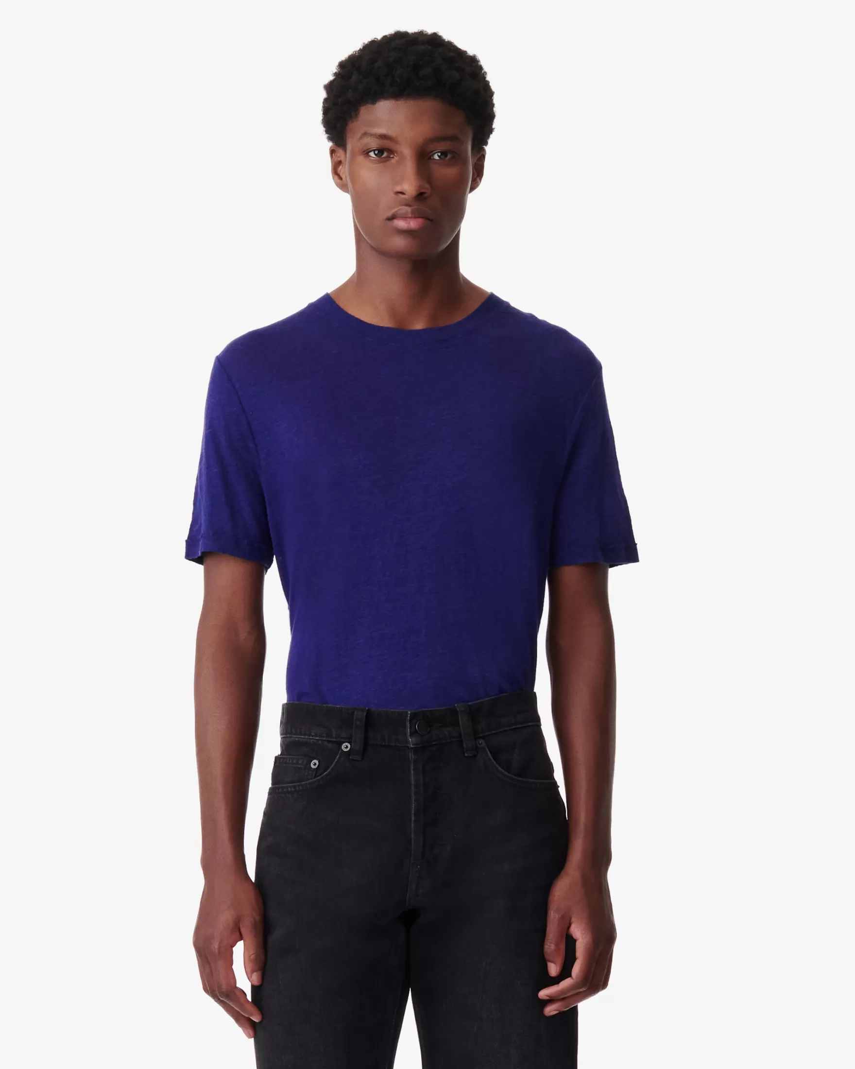 Online T-Shirt En Lin Col Rond Turi Homme T-Shirts