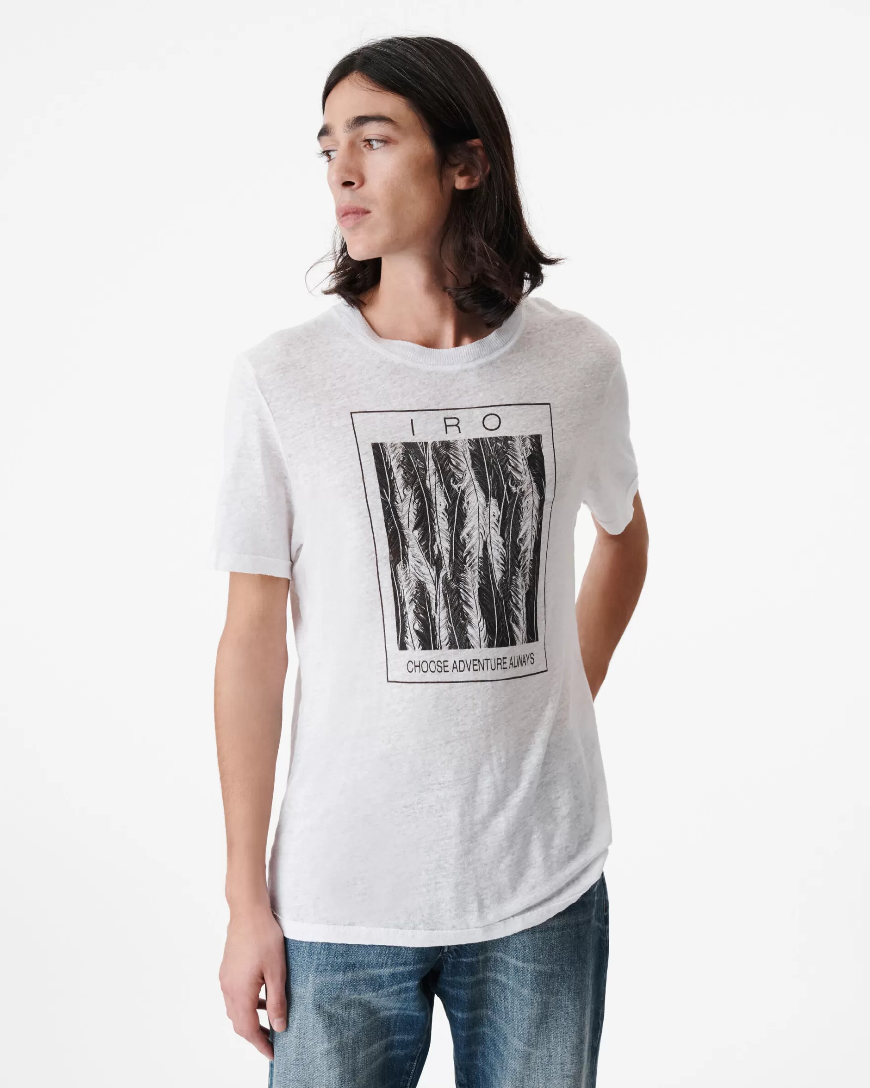 Clearance T-Shirt Imprime Col Rond Jorow Homme T-Shirts
