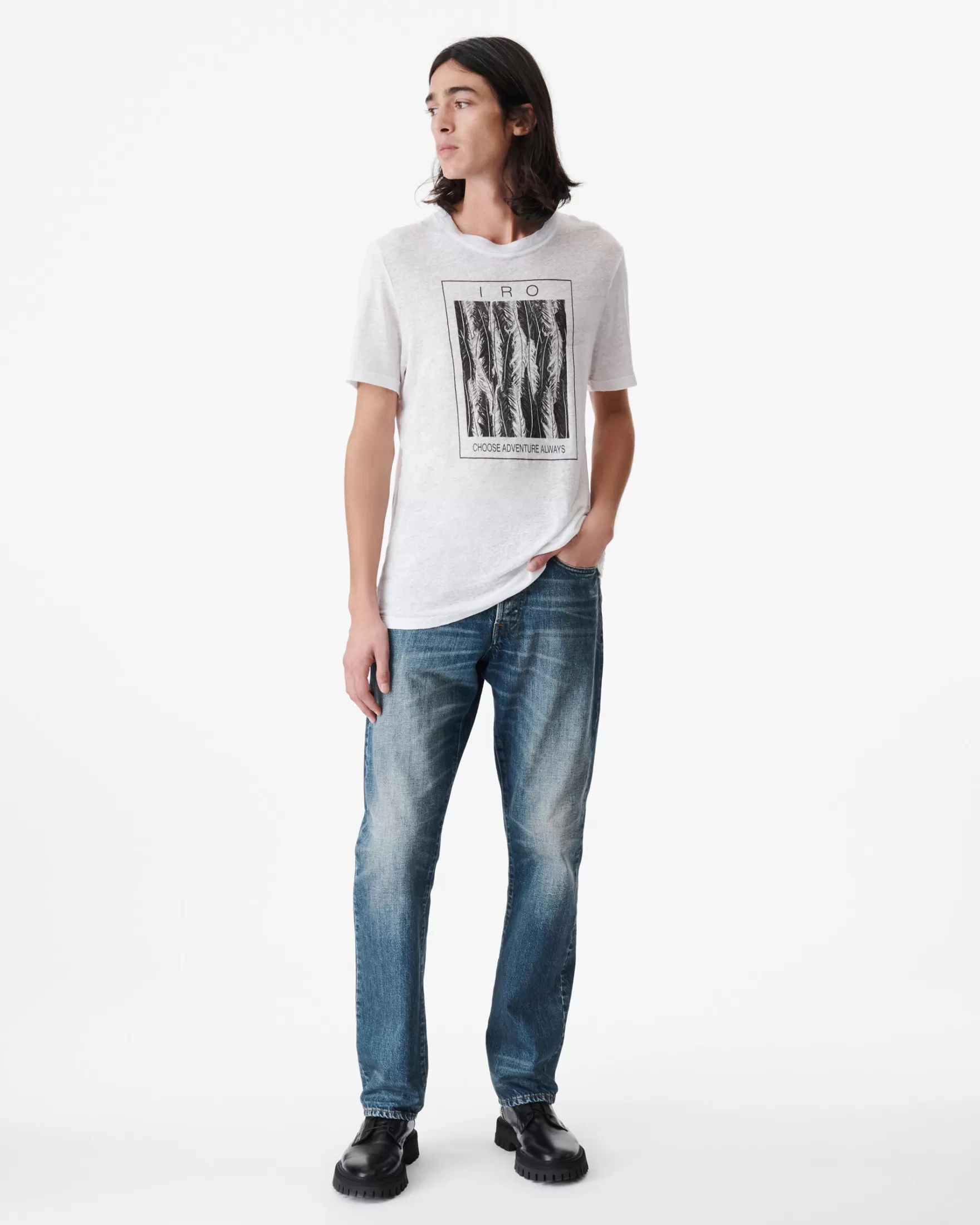 Clearance T-Shirt Imprime Col Rond Jorow Homme T-Shirts
