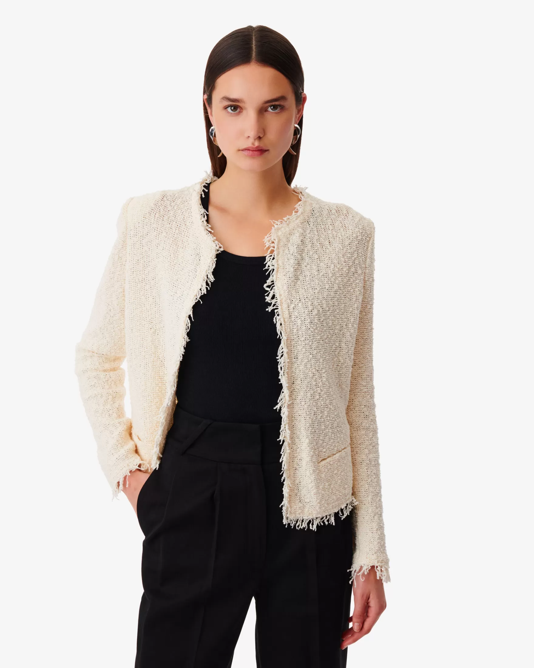 Sale Veste Classique A Franges Shavani Femme Vestes & Manteaux