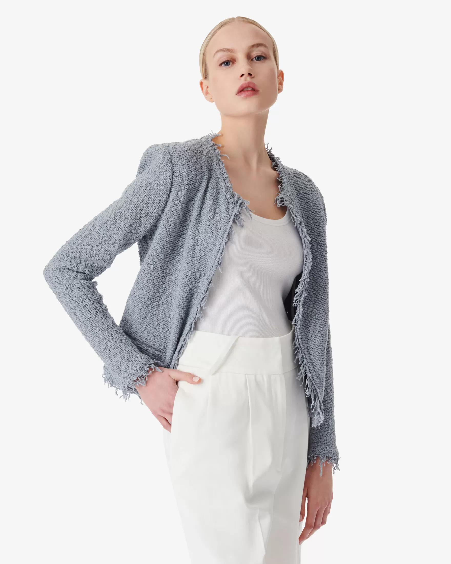 Clearance Veste Classique A Franges Shavani Femme Vestes & Manteaux