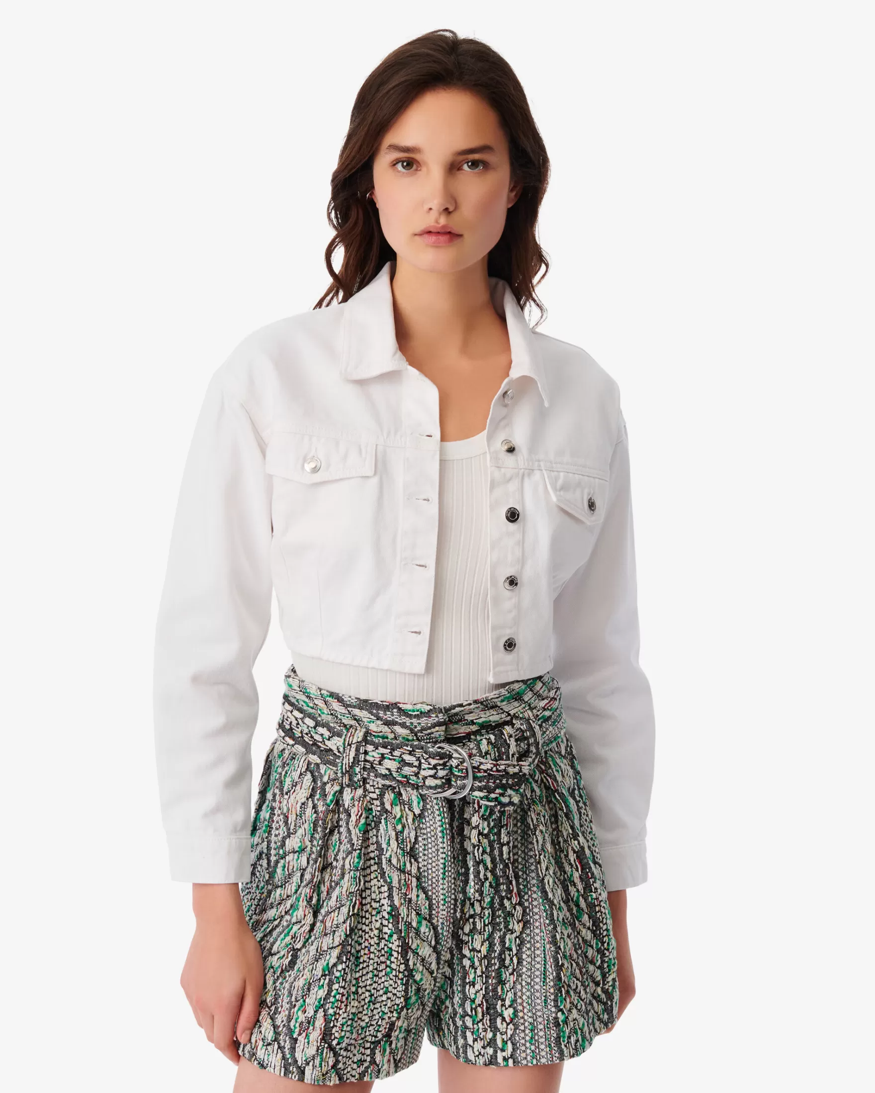 Best Veste Crop En Jean Mylene Femme Vestes & Manteaux