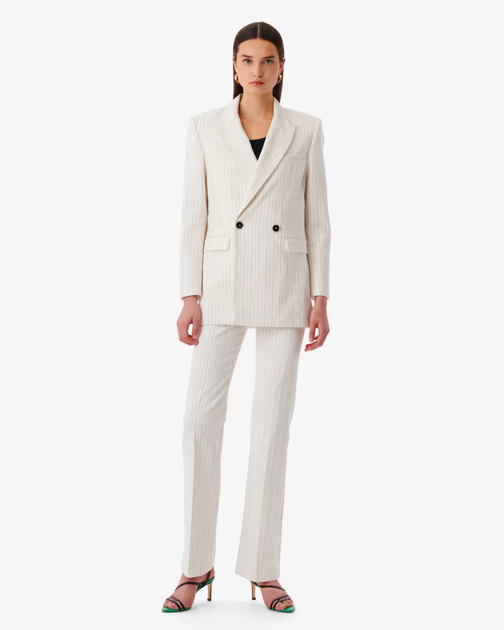 Cheap Veste De Tailleur A Rayures Edda Femme Vestes & Manteaux