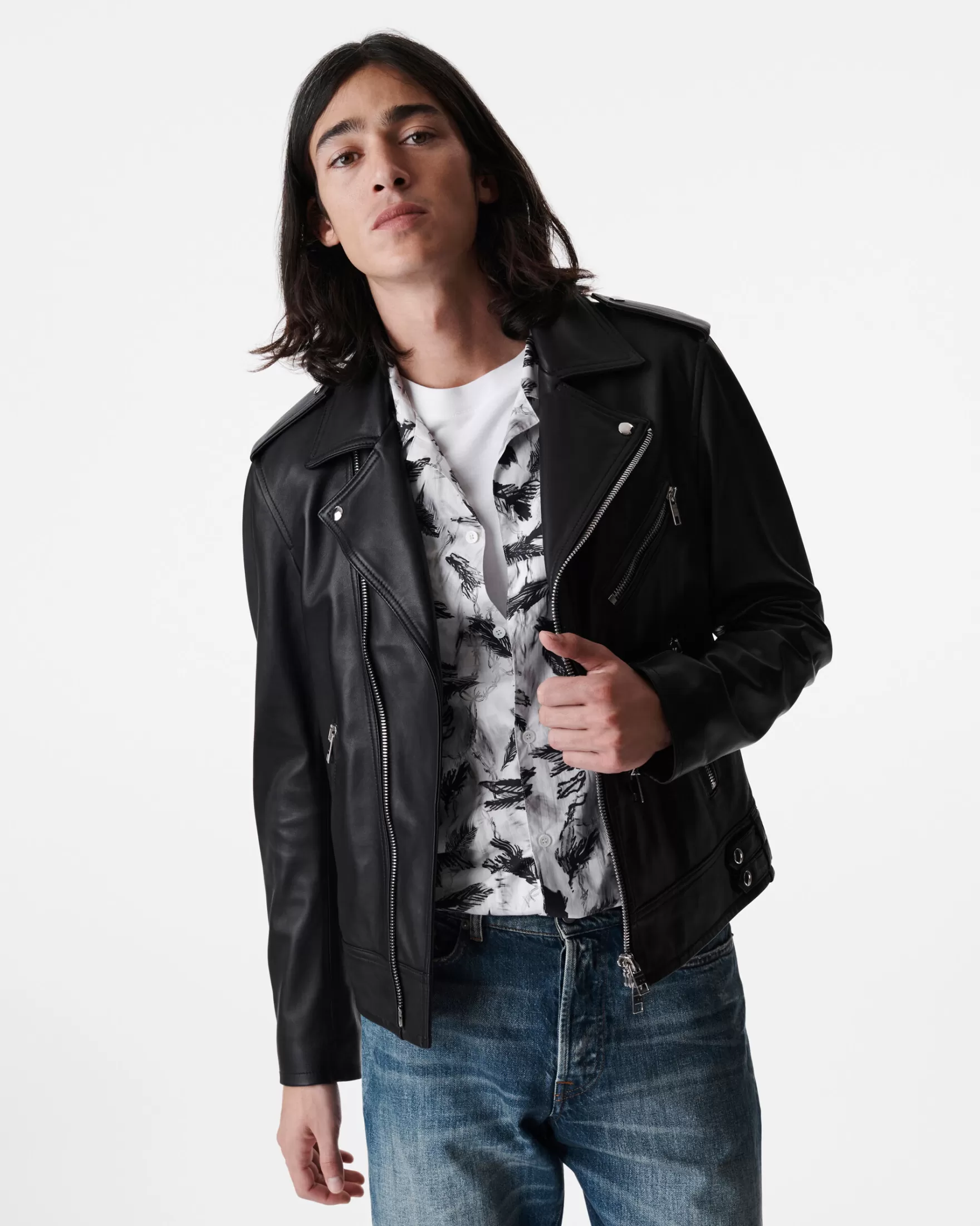 Best Sale Veste En Cuir Hadro Homme Vestes & Manteaux