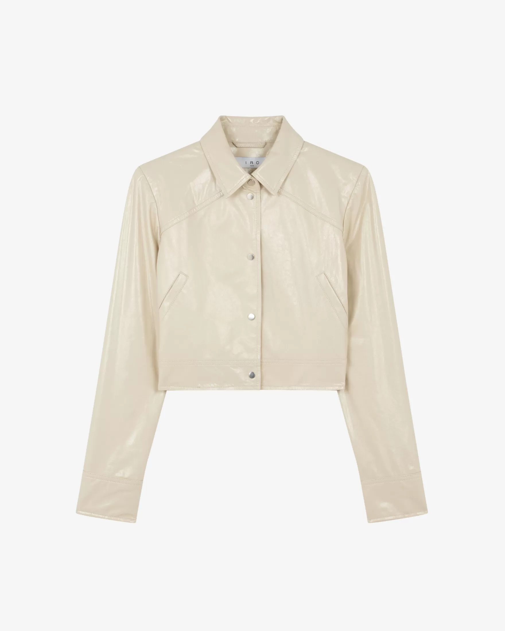 Outlet Veste En Cuir Verni Devta Femme Vestes & Manteaux