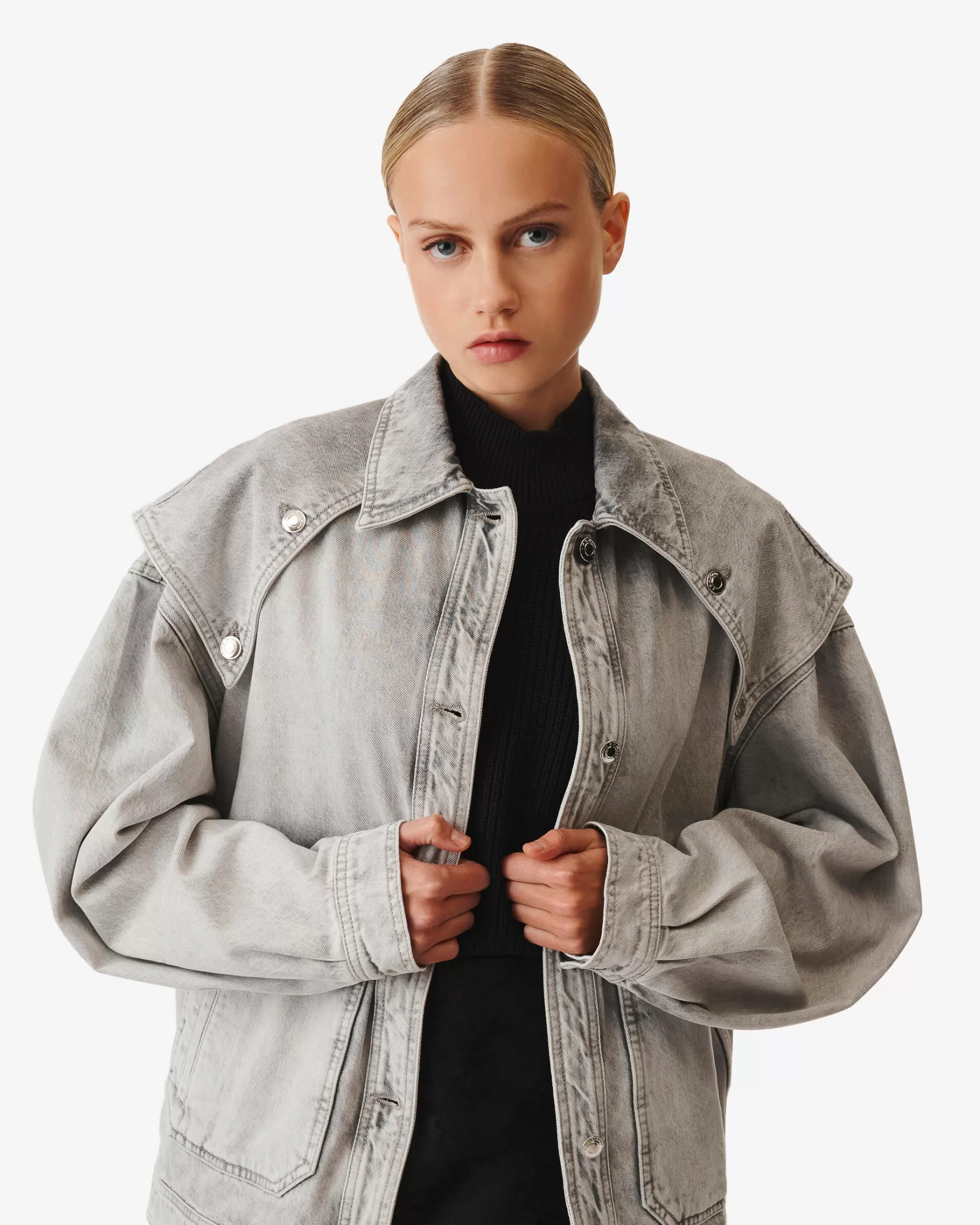 Outlet Veste En Jean Oversize Daliah Femme Vestes & Manteaux