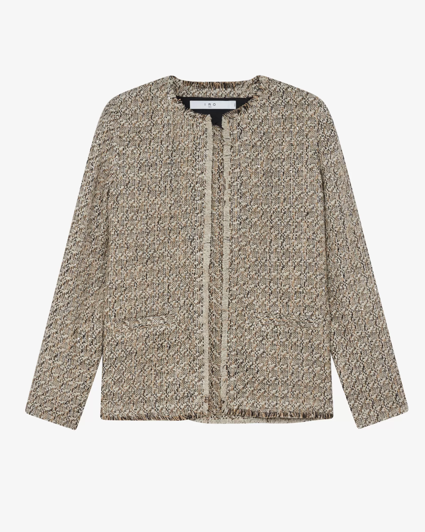 Online Veste En Tweed Col Rond Uspa Femme Vestes & Manteaux